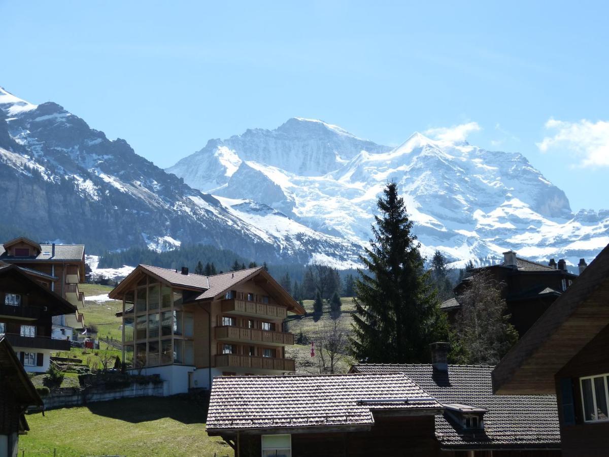 Chalet Bella Vista 4 Wengen Exteriér fotografie
